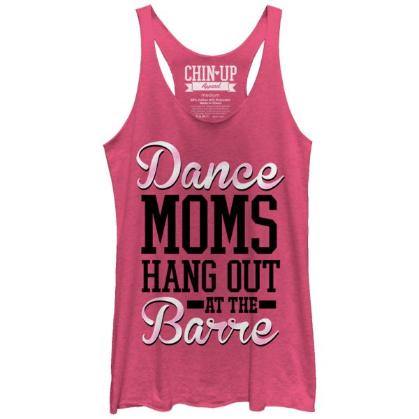 Women_s CHIN UP Dance Moms Hang Out at the Barre Racerback Tank Top