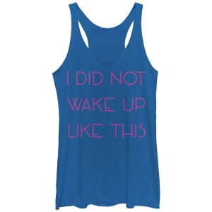 Women_s CHIN UP Did Not Wake Up Like This Racerback Tank Top