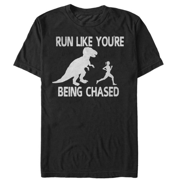 Women_s CHIN UP Dinosaur Run Boyfriend Tee