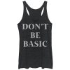 Women_s CHIN UP Don_t Be Basic Racerback Tank Top