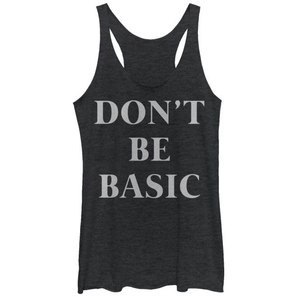 Women_s CHIN UP Don_t Be Basic Racerback Tank Top