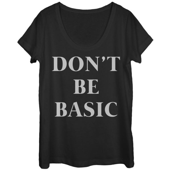 Women_s CHIN UP Don_t Be Basic Scoop Neck