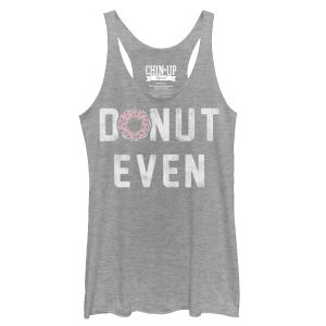 Women_s CHIN UP Donut Even Racerback Tank Top