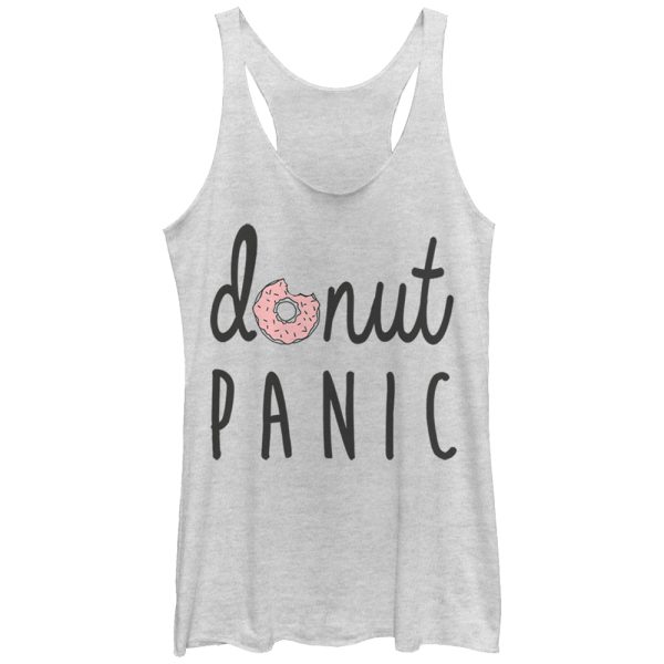 Women_s CHIN UP Donut Panic Racerback Tank Top