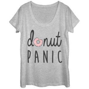 Women_s CHIN UP Donut Panic Scoop Neck