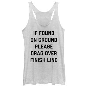 Women_s CHIN UP Drag Over Finish Line Racerback Tank Top