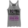 Women_s CHIN UP Drink Wine in Yoga Pants Racerback Tank Top