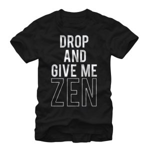 Women_s CHIN UP Drop and Give Me Zen Boyfriend Tee