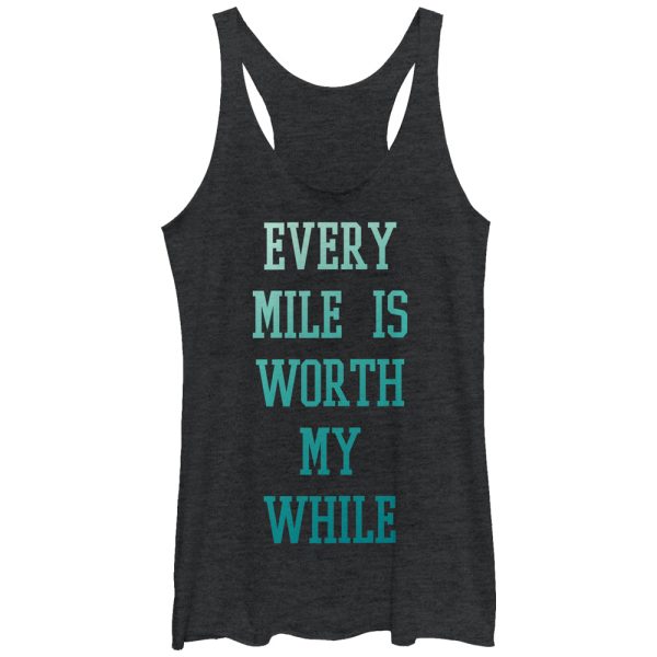 Women_s CHIN UP Every Mile Worth My While Racerback Tank Top