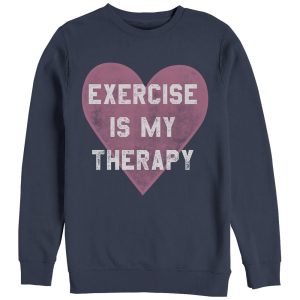 Women_s CHIN UP Exercise is My Therapy Sweatshirt