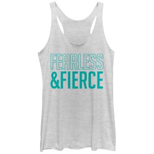 Women_s CHIN UP Fearless and Fierce Racerback Tank Top