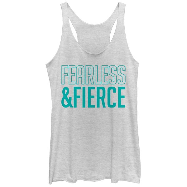 Women_s CHIN UP Fearless and Fierce Racerback Tank Top