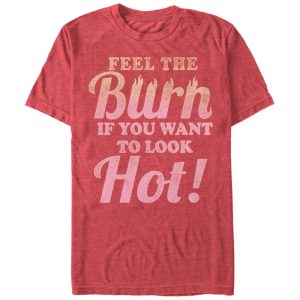 Women_s CHIN UP Feel the Burn if You Want to Look Hot Boyfriend Tee