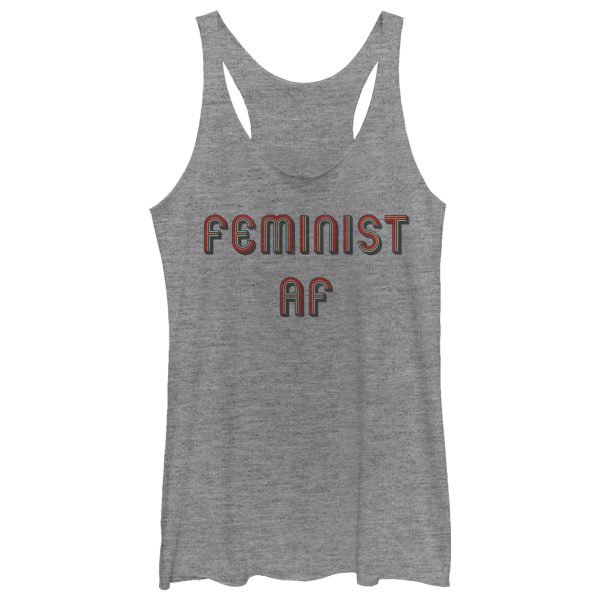 Women_s CHIN UP Feminist AF Racerback Tank Top