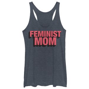 Women_s CHIN UP Feminist Mom Racerback Tank Top