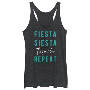 Women_s CHIN UP Fiesta Siesta Tequila Racerback Tank Top