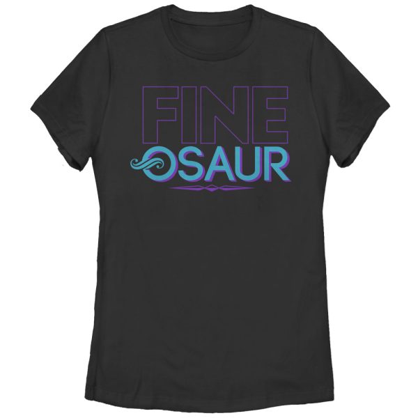 Women_s CHIN UP Fine-osaur Dinosaur T-Shirt