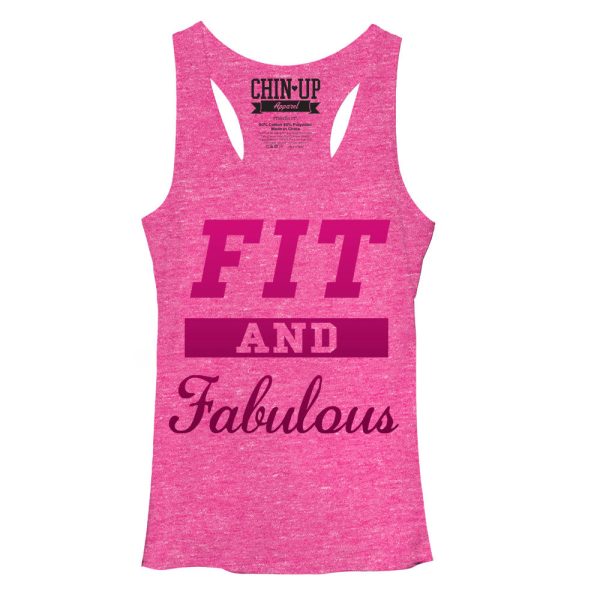 Women_s CHIN UP Fit and Fabulous Racerback Tank Top