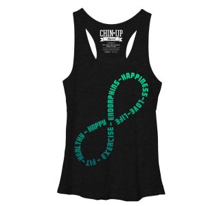 Women_s CHIN UP Fitness Forever Racerback Tank Top