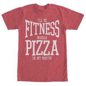 Women_s CHIN UP Fitness Whole Pizza Boyfriend Tee