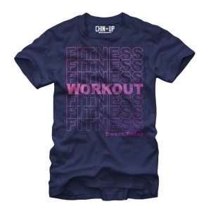 Women_s CHIN UP Fitness Workout Boyfriend Tee