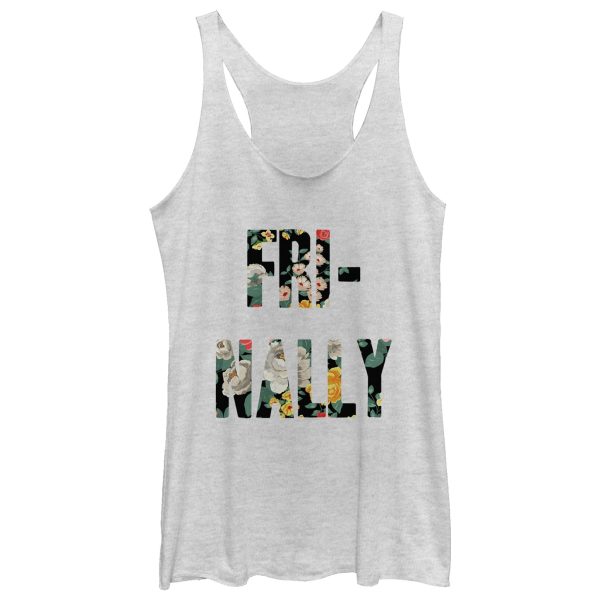 Women_s CHIN UP Fri-nally Floral Racerback Tank Top