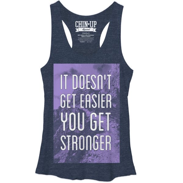 Women_s CHIN UP Getting Stronger Racerback Tank Top