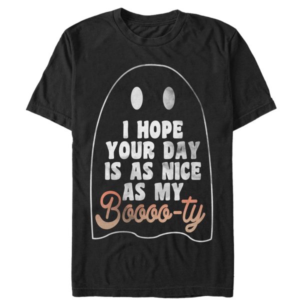 Women_s CHIN UP Ghost Hope Your Day is as Nice as my Booty Boyfriend Tee