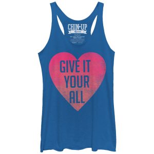 Women_s CHIN UP Give it Your All Racerback Tank Top