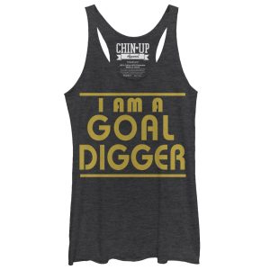 Women_s CHIN UP Goal Digger Racerback Tank Top