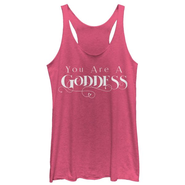 Women_s CHIN UP Goddess Racerback Tank Top