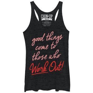 Women_s CHIN UP Good Things Racerback Tank Top