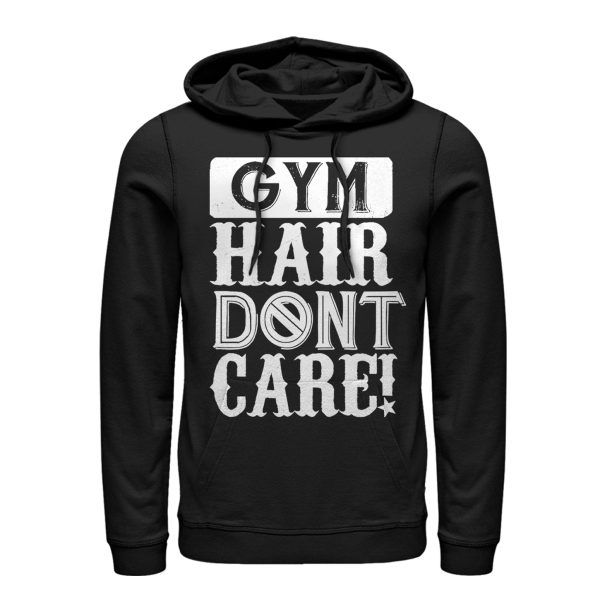 Women_s CHIN UP Gym Hair Don_t Care Pull Over Hoodie