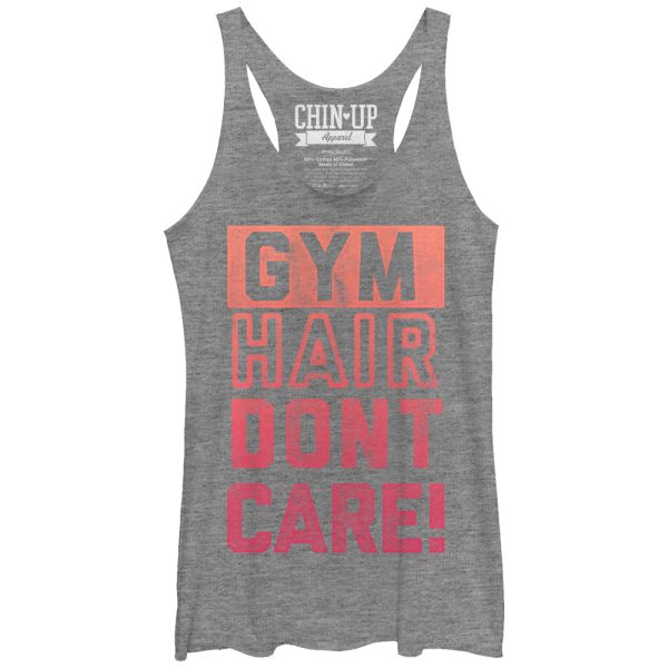 Women_s CHIN UP Gym Hair Racerback Tank Top