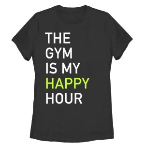 Women_s CHIN UP Gym Happy Hour T-Shirt