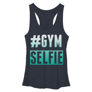 Women_s CHIN UP Gym Selfie Racerback Tank Top