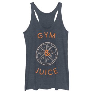 Women_s CHIN UP Gym and Juice Racerback Tank Top