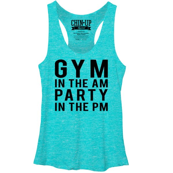 Women_s CHIN UP Gym in the AM Racerback Tank Top