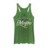 Women_s CHIN UP Had Me at Mojito Cursive Racerback Tank Top