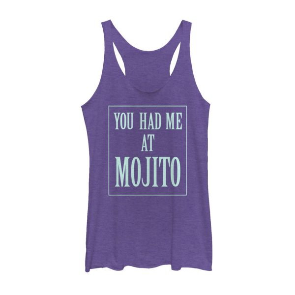 Women_s CHIN UP Had Me at Mojito Racerback Tank Top