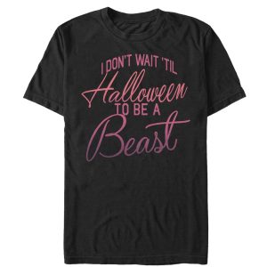 Women_s CHIN UP Halloween Beast Boyfriend Tee