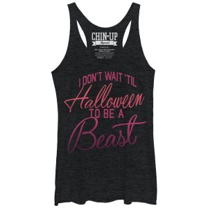 Women_s CHIN UP Halloween Beast Racerback Tank Top