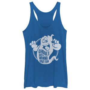 Women_s CHIN UP Halloween Ghouls Have Fun Racerback Tank Top