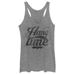 Women_s CHIN UP Halloween Hang Time Bats Racerback Tank Top