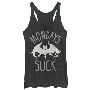 Women_s CHIN UP Halloween Monday Bat Racerback Tank Top