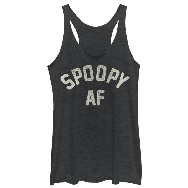 Women_s CHIN UP Halloween Spoopy AF Racerback Tank Top