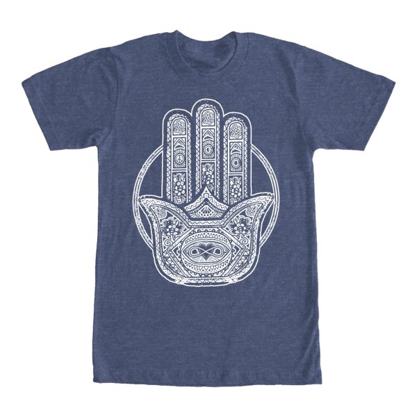 Women_s CHIN UP Hamsa Hand Boyfriend Tee