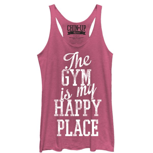 Women_s CHIN UP Happy Place Racerback Tank Top