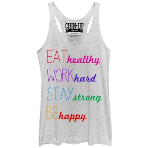 Women_s CHIN UP Happy Racerback Tank Top