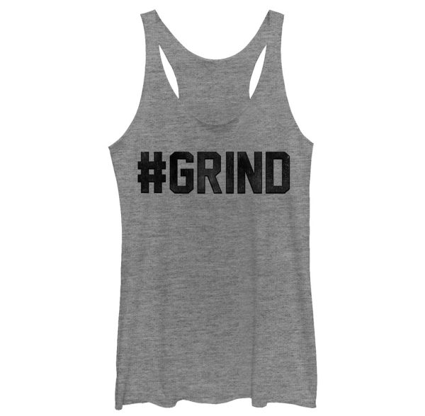 Women_s CHIN UP Hashtag Grind Racerback Tank Top